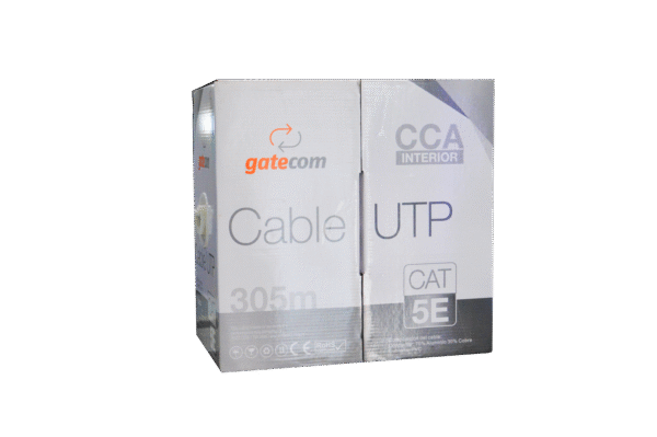 CABLE UTP INTERIOR CAT 5E CCA GATECOM 305M